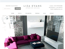 Tablet Screenshot of lizaevans.com